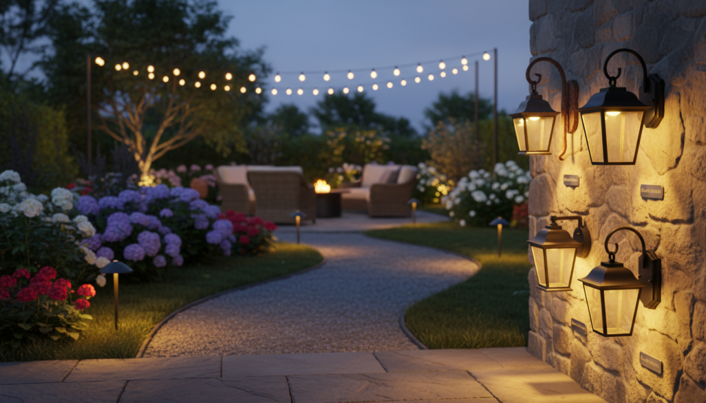 outdoor wall lighting specifications