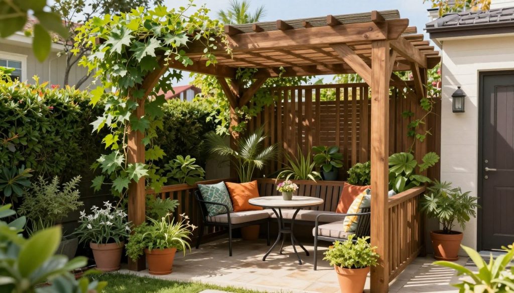 creative pergola ideas for compact spaces