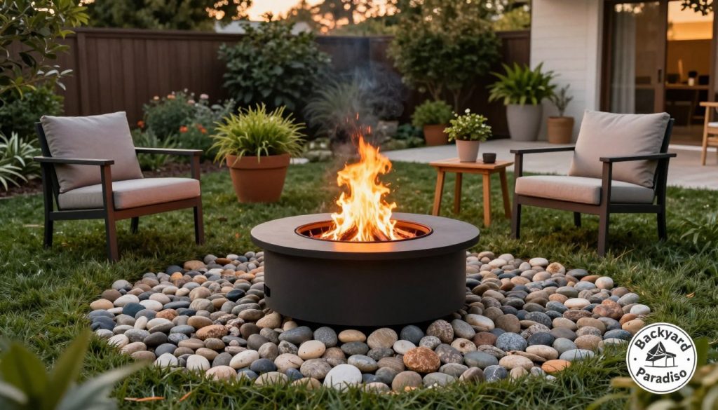 fire pit safety clearance