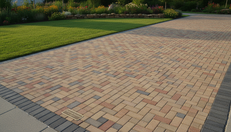 herringbone driveway pattern