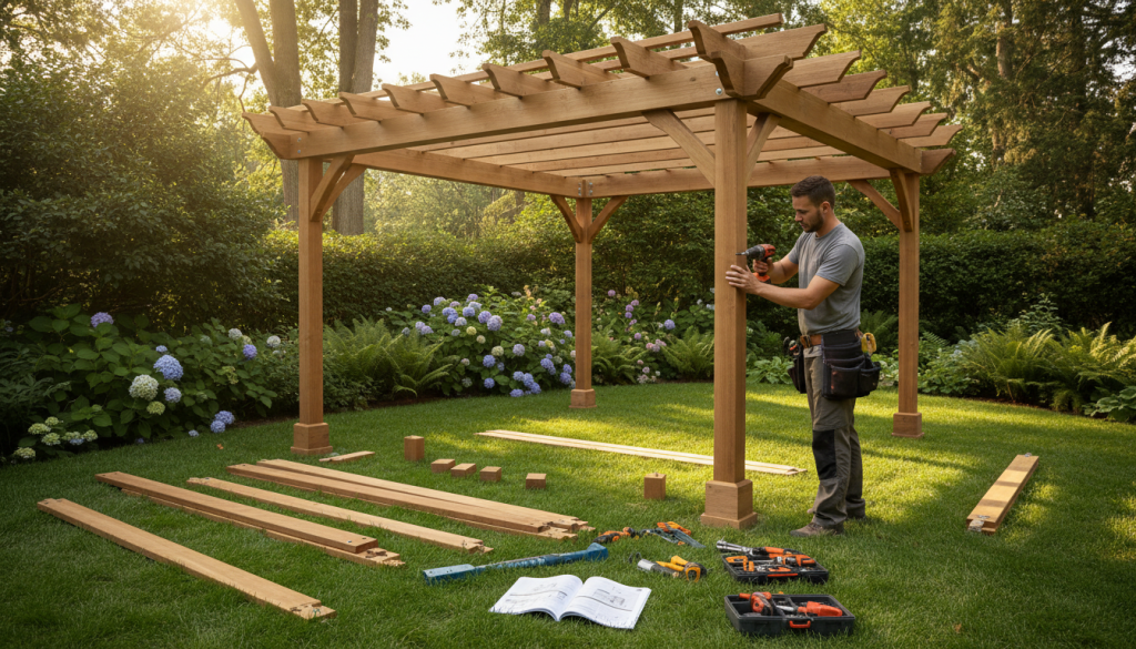 installing pergola kit