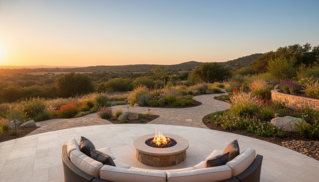 integrating outdoor living features with local conditions