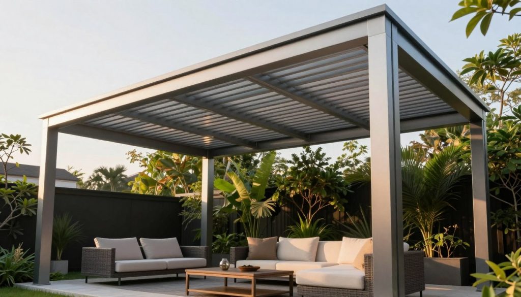 louvered roof