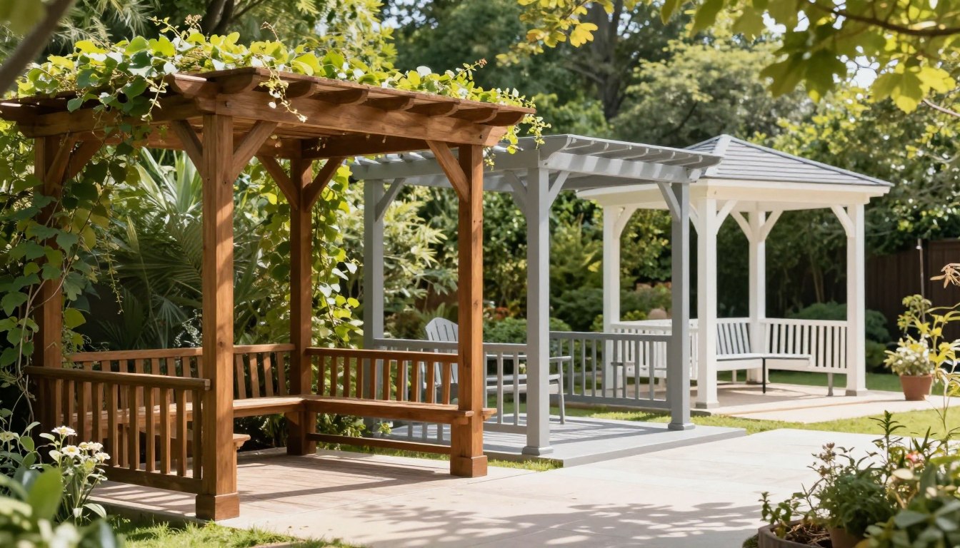 pergola material by climate