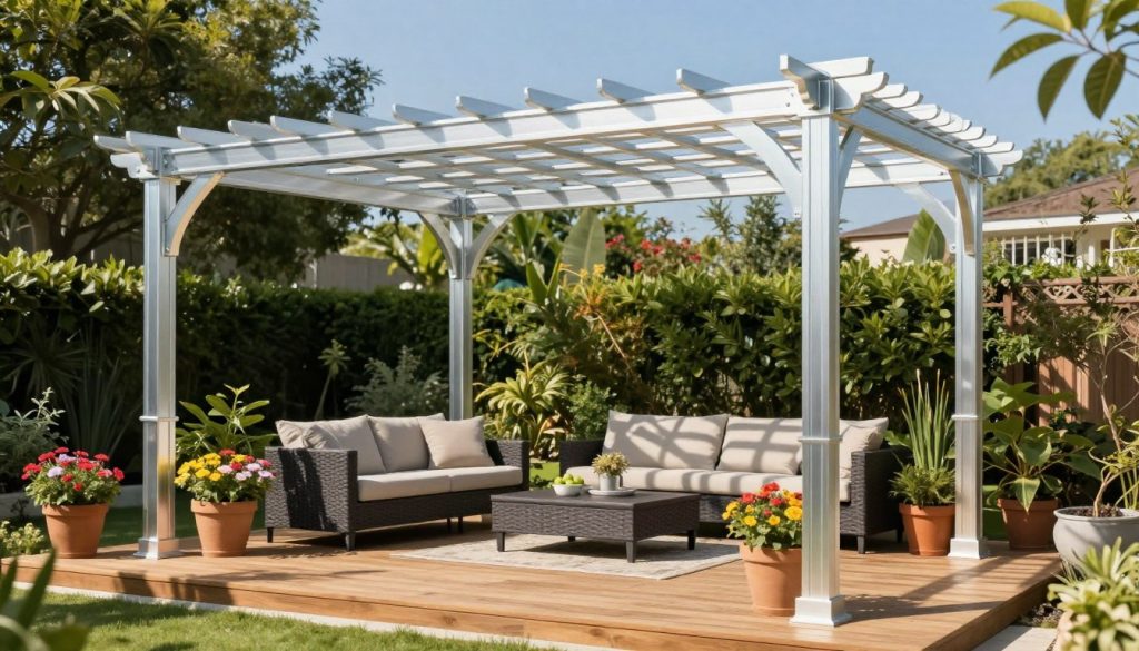 quality materials aluminum pergola