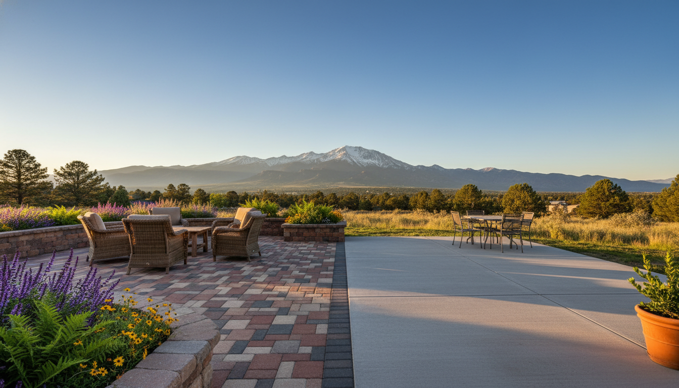 are pavers better than concrete for a patio in colorado springs?