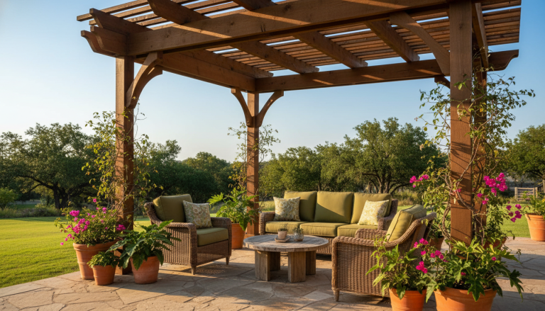 do pergolas provide enough shade for a patio in san antonio?