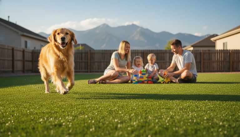 is artificial grass safe for pets and children in colorado springs?