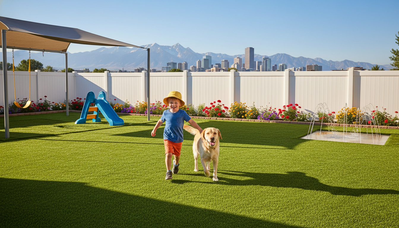 is artificial grass safe for pets and children in denver?